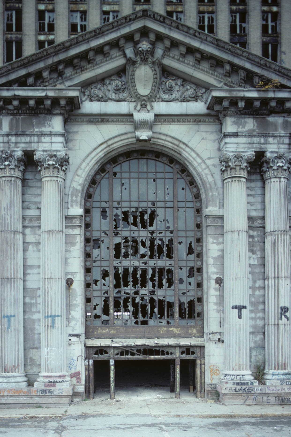 12_Entrance, Former Michigan Central RR Station, Detroit, 2008_.jpg