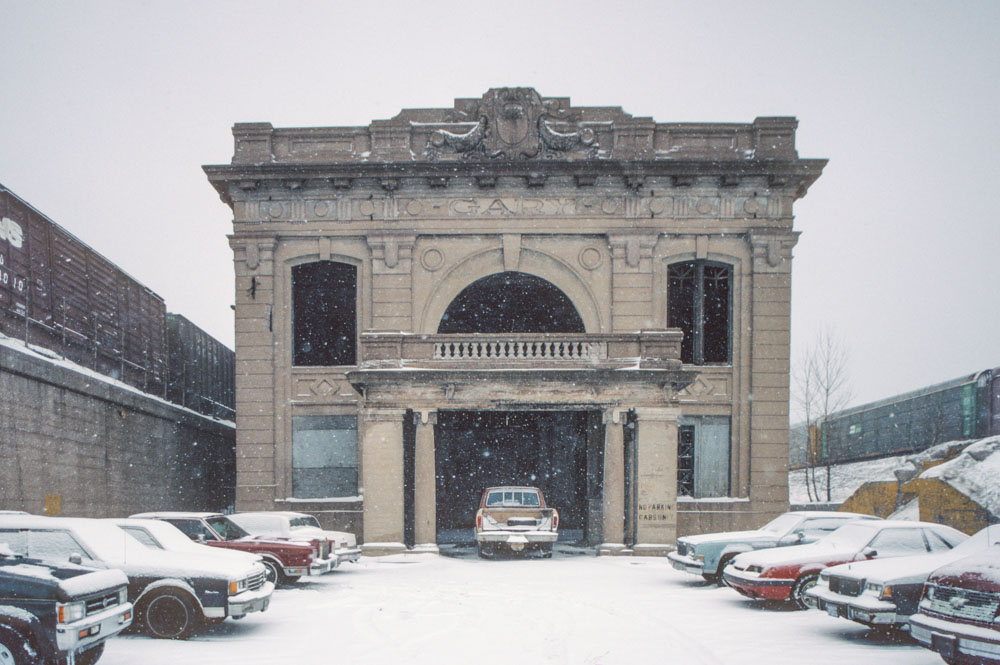 3-Former train station, Broadway by I-90, Gary, 1996_