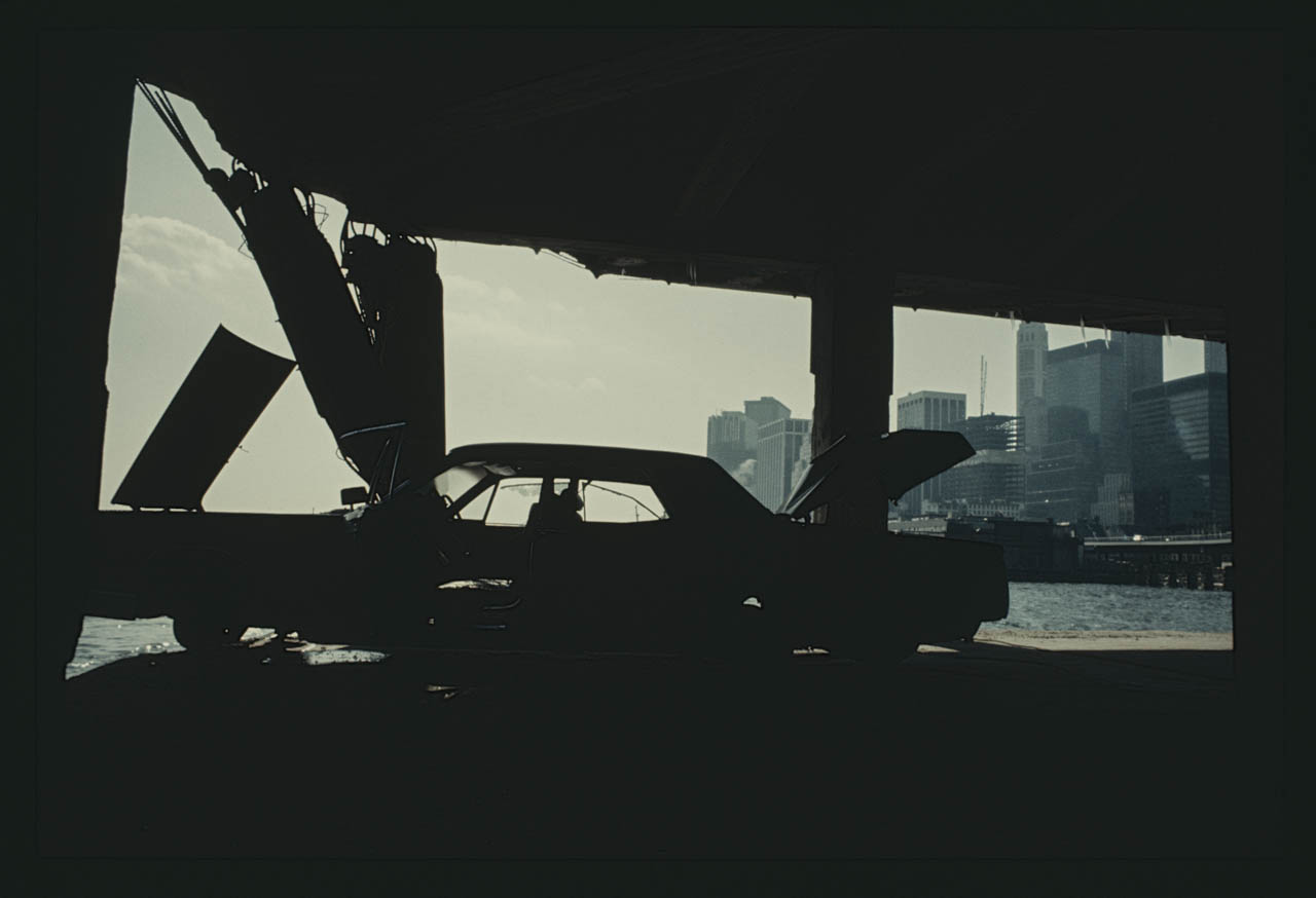 33-StrippedCarundertheBrooklynBridgeManhattan1970_